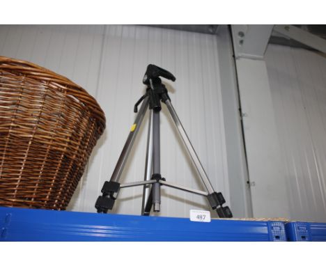 A camera tripod 