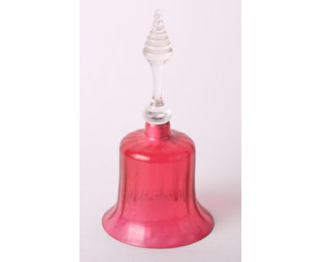 A 19th Century ruby glass bell