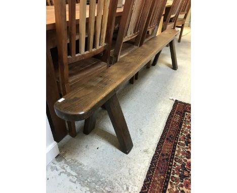 A 19th Century elm bench seat