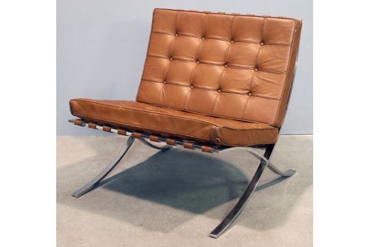 Mies Van Der Rohe Ludwig 16 chen Chicago 1969 Sessel Mr 90 Barcelona Chair Verchromte