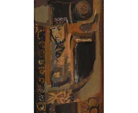 20th century English schoolIcon, inscribed 'Walker' to label verso, mixed media, 11 x 7cm; together with Michael Barst (20th 