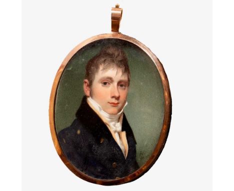 Andrew Robertson (1777-1845)An oval miniature portrait of a young gentleman, reputedly Augustus d'Este, illegitimate son of A