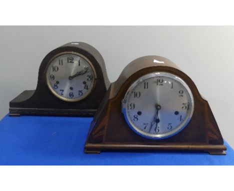 An Art Deco Mantel clock with a early 20thC Mantel Clock (2) 