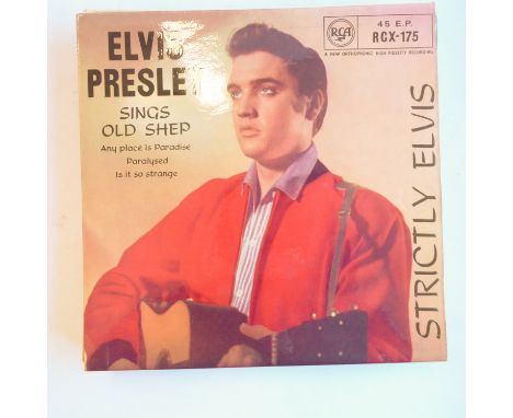 Fort-nine 7" singles comprising The Beatles (15), Elvis Presley (12), Rolling Stones (7) and other artists (15)