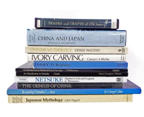 Eastern Art Reference Books - Eric A Kaemmerer - Trades & Crafts of Old Japan; Carsen L.A Ritchie - Ivory Carving; Donald A M