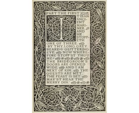 Vale Press.- Coleridge (Samuel Taylor) The Rime of the Ancient Mariner, one of 10 copies on vellum, from an edition limited t