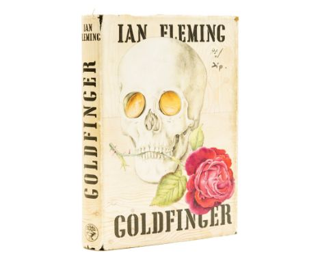 Fleming (Ian) Goldfinger, first edition, original boards stamped in gilt and blind, dust-jacket, spine ends and corners a lit