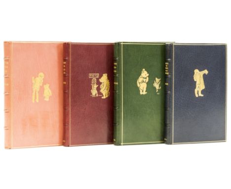 Milne (A. A.) [The Christopher Robin Books], 4 vol., comprising When We Were Very Young, second edition, ink signature to hal