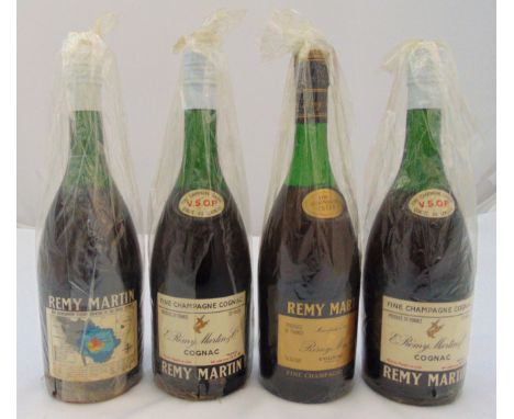 Remy Martin four bottles of cognac