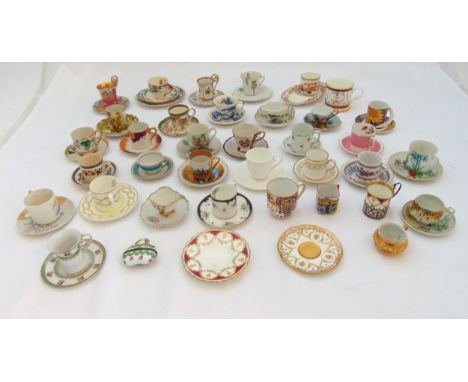 A quantity of cabinet cups and saucers by various makers, shapes and sizes (28)
