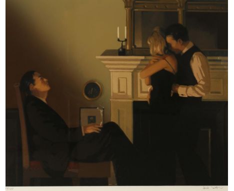 •JACK VETTRIANO (B. 1951) 'BEAUTIFUL LOSERS II' signed and numbered 58/275 in pencil to the margin, silkscreen, 56.5cm x 67.5