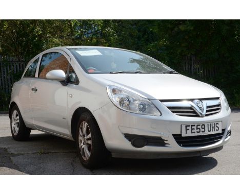 BY ORDER OF THE EXECUTORS. 2009 (SEPTEMBER) VAUXHALL CORSA 1.2, 16V 80 ACTIVE, 3 DOOR HATCHBACK, MANUAL TRANSMISSION, SILVER,