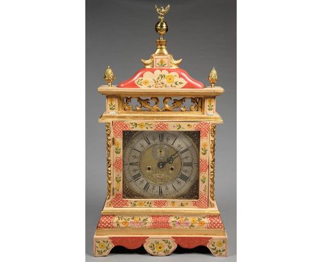 AN 18TH C ENGLISH 11.5" BRASS LONG CASE CLOCK DIAL WITH MATTED CENTRE, DATE APERTURE, SUBSIDIARY SECONDS DIAL AND RINGED WIND