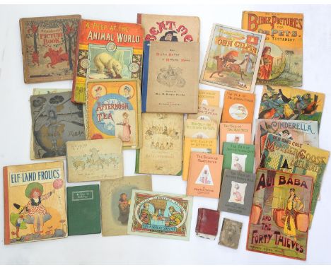 A COLLECTION OF VICTORIAN AND EARLY 20TH C CHROMO-LITHOGRAPHED AND OTHER CHILDREN'S BOOKS, INCLUDING CALDECOTT, GREENAWAY, BI