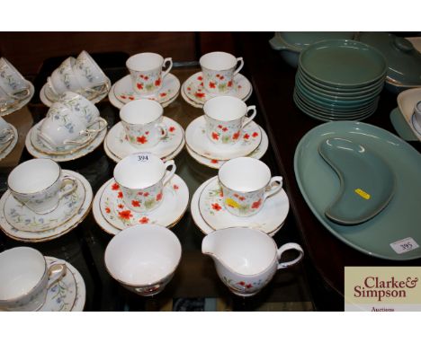 A Queen Anne bone china tea service