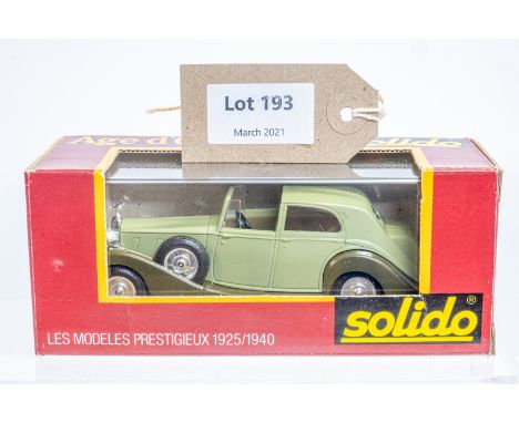 Manufacturer  - Solido | Description - Rolls Royce 71 | Stock Code - ? | Notes - None| Scale - 1:43 | Certificate - No