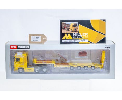 Manufacturer  - WSI | Description - DAF XF SSC 6x4 4 Axle Low Loader Trailer - Miller Plant | Stock Code - 02-2180 | Notes - 