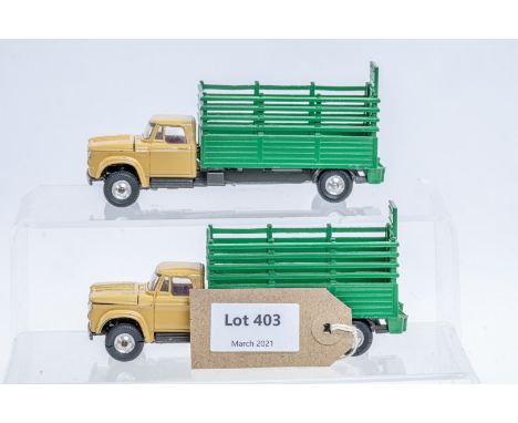 Manufacturer  - Corgi | Description - Dodge Kew Fargo Livestock Truck | Stock Code - 484 | Notes - 2 Unboxed Models| Scale - 