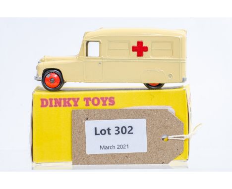 Manufacturer  - Dinky | Description - Daimler Ambulance | Stock Code - 27F | Notes - Reproduction Box| Scale - 1:43 | Certifi