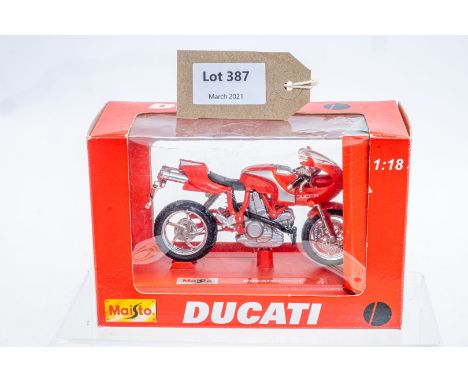 Manufacturer  - Maisto | Description - Ducati MH 900 E | Stock Code - 39340 | Notes - None| Scale - 1:18 | Certificate - No