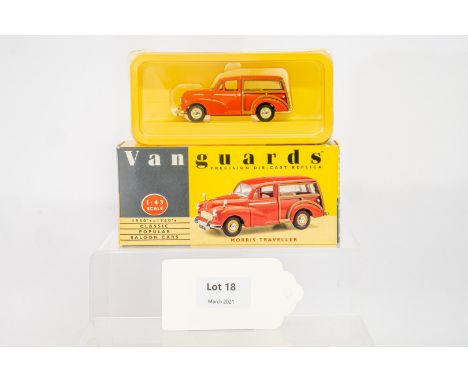 Manufacturer  - Vanguards | Description - Morris Traveller - Red | Stock Code - VA10006 | Notes - None| Scale - 1:43 | Certif