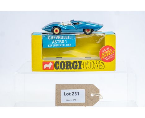 Manufacturer  - Corgi | Description - Chevrolet Astro 1 Experimental Car | Stock Code - 347 | Notes - Original Box| Scale - 1