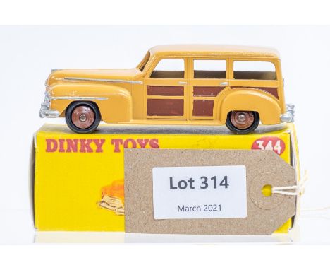 Manufacturer  - Dinky | Description - Estate Car (Plymouth) | Stock Code - 344 | Notes - Reproduction Box| Scale - 1:43 | Cer