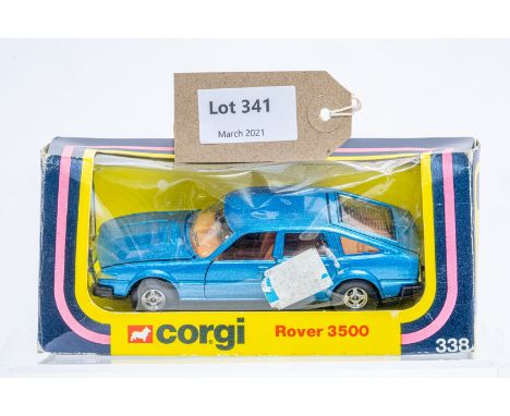 Manufacturer  - Corgi | Description - Rover 3500 | Stock Code - 338 | Notes - Original Box| Scale - 1:36 | Certificate - No