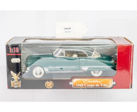 Manufacturer  - Road Signature | Description - 1949 Cadillac Coupe DeVille | Stock Code - 92309 | Notes - None| Scale - 1:18 