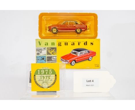 Manufacturer  - Vanguards | Description - Rover 3500 V8 - Monza Red | Stock Code - VA06502 | Notes - None| Scale - 1:43 | Cer