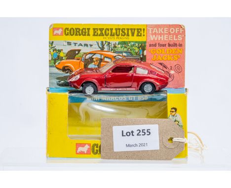 Manufacturer  - Corgi | Description - Mini Marcos GT850 | Stock Code - 341 | Notes - Original Box| Scale - 1:43 | Certificate