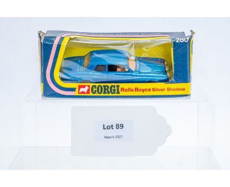 Manufacturer  - Corgi | Description - Rolls-Royce Silver Shadow | Stock Code - 280 | Notes - Original Box| Scale - 1:36 | Cer