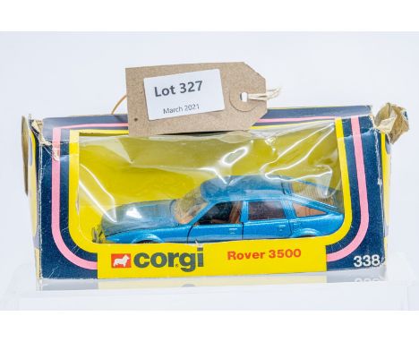 Manufacturer  - Corgi | Description - Rover 3500 | Stock Code - 338 | Notes - Original Box| Scale - 1:36 | Certificate - No