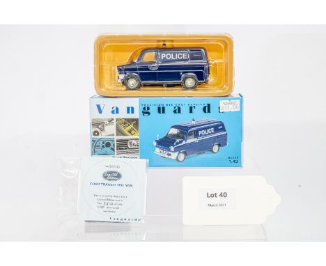 Manufacturer  - Vanguards | Description - Ford Transit Van MKI - Cumbria Police | Stock Code - VA06605 | Notes - None| Scale 