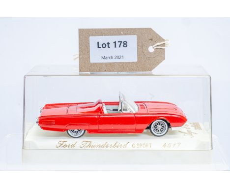 Manufacturer  - Solido | Description - Ford Thunderbird G.Sport | Stock Code - 4517 | Notes - None| Scale - 1:43 | Certificat