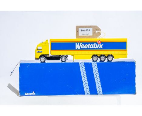 Manufacturer  - Corgi | Description - Volvo Curtainside Trailer - Weetabix | Stock Code - 59518 | Notes - None| Scale - 1:64 