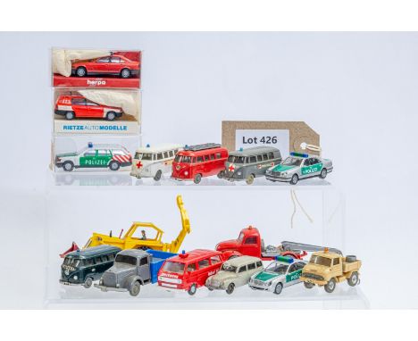 Manufacturer  - N/A | Description - 14 Wiking &amp; 1 Herpa Assorted Models | Stock Code - N/A | Notes - None| Scale - 1:87 |