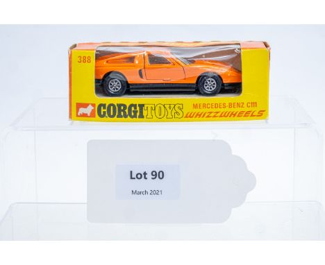 Manufacturer  - Corgi | Description - Mercedes-Benz C111 | Stock Code - 388 | Notes - Original Box| Scale - 1:43 | Certificat