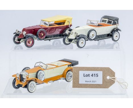Manufacturer  - Rio | Description - 3 Assorted Loose Models | Stock Code - N/A | Notes - None| Scale - 1:43 | Certificate - N