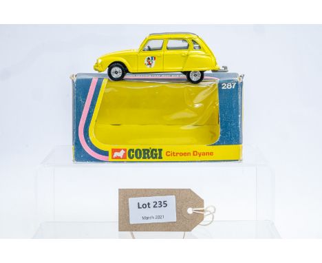 Manufacturer  - Corgi | Description - Citroen Dyane | Stock Code - 287 | Notes - Original Box| Scale - 1:36 | Certificate - N