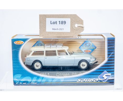 Manufacturer  - Solido | Description - Citroen DS Break | Stock Code - 1863 | Notes - None| Scale - 1:43 | Certificate - No