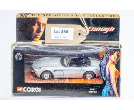 Manufacturer  - Corgi | Description - James Bond BMW Z8 The World is not Enough | Stock Code - 05001 | Notes - None| Scale - 