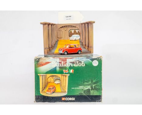 Manufacturer  - Corgi | Description - Italian Job Diorama | Stock Code - CC82217 | Notes - Original Box| Scale - 1:36 | Certi