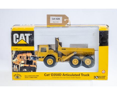 Manufacturer  - Norscott | Description - CAT D350D Articulated Truck | Stock Code - 55700 | Notes - None| Scale - 1:50 | Cert