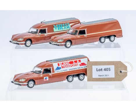 Manufacturer  - Universal Hobbies | Description - Citroen DS Fourgon Tissier Bagagere 1973 | Stock Code - N/A | Notes - Set o