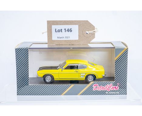 Manufacturer  - Detail Cars | Description - Ford Capri 300 GT 1969 | Stock Code - 301 | Notes - None| Scale - 1:43 | Certific