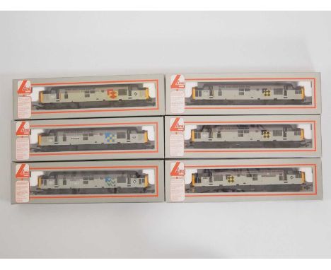 A group of LIMA OO gauge class 37 diesel locomotives in Railfreight Sector liveries (one duplicate noted) - VG in G/VG boxes 