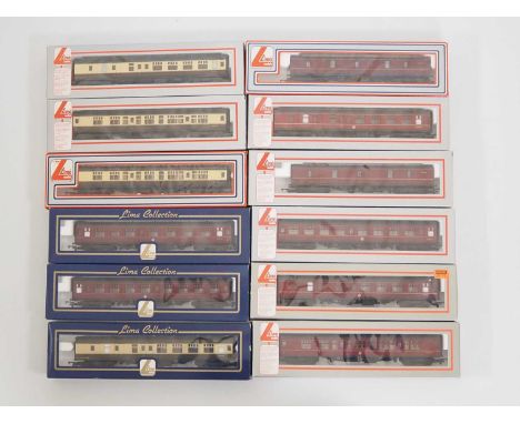 A group of LIMA OO gauge Mark 1 coaches in various liveries - VG in G boxes (12)