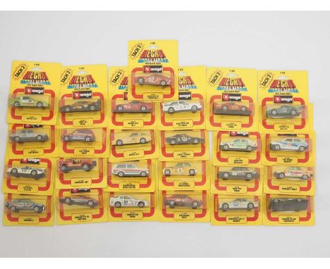 A group of BBURAGO 1:43 scale diecast cars - all sealed on original cards - VG/E on G/VG cards (25)