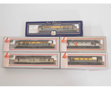 A group of LIMA OO gauge class 26 and 31 diesel locomotives in various liveries - G/VG in G/VG boxes (5)